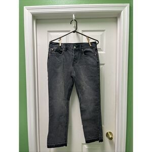We The Free People Women’s Button Down Straight Leg Faded Distressed Size 28